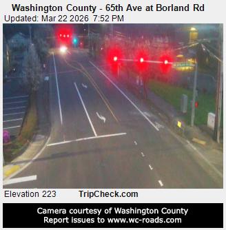 Washington County - 65th Ave at Borland Rd live webcam